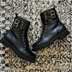 {ASOS} Adele Hardware Lace up Boots